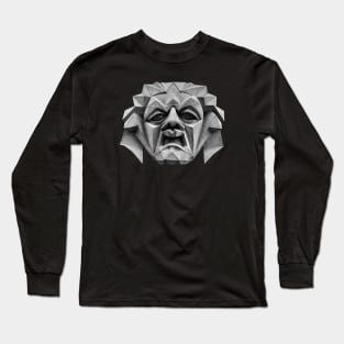 Head Artdeco Sculpture Long Sleeve T-Shirt